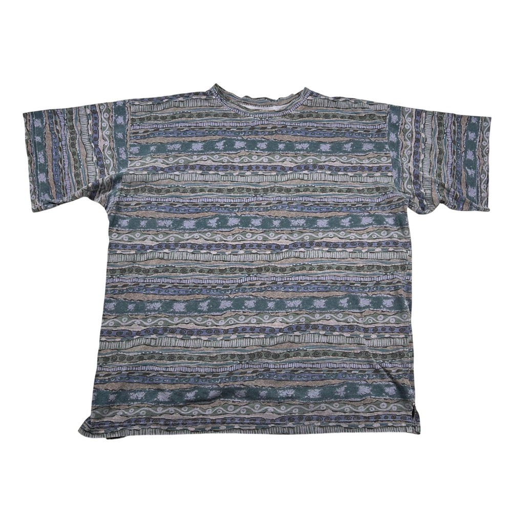 Vintage Fila Shirt Men XL Trek Aztec Tribal Zack Morris Will Smith Chandler USA